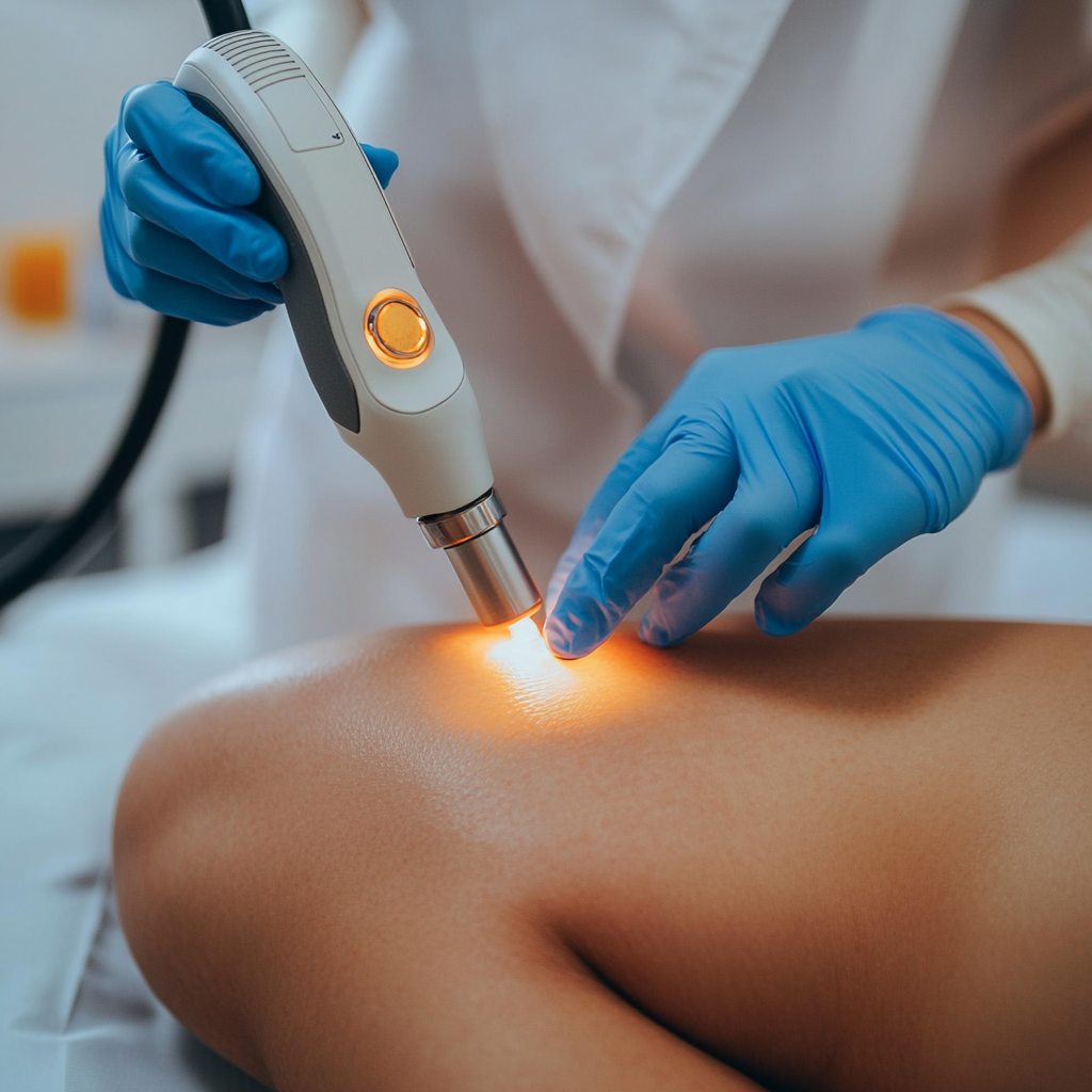 sfgraphisme_A_close-up_shot_of_a_body_receiving_a_laser_skin_tr_d805456a-cc95-4dcb-b230-615424c83f4b